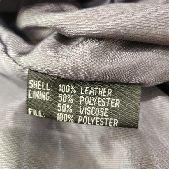 Vintage 90s Joshua Ross Genuine Leather Bomber Jacket – Black – Men’s XL - Picture 5 of 13